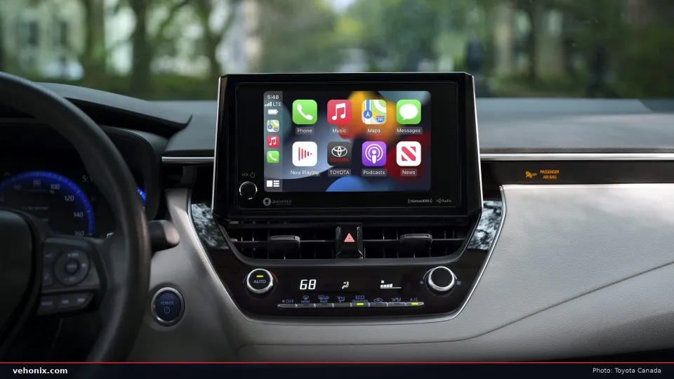 2026 Toyota Corolla Hybrid centre touchscreen and dashboard