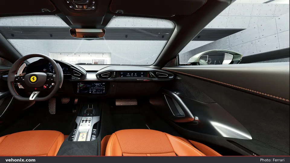 2026 Ferrari 12Cilindri Spider dual-cockpit dash and centre console