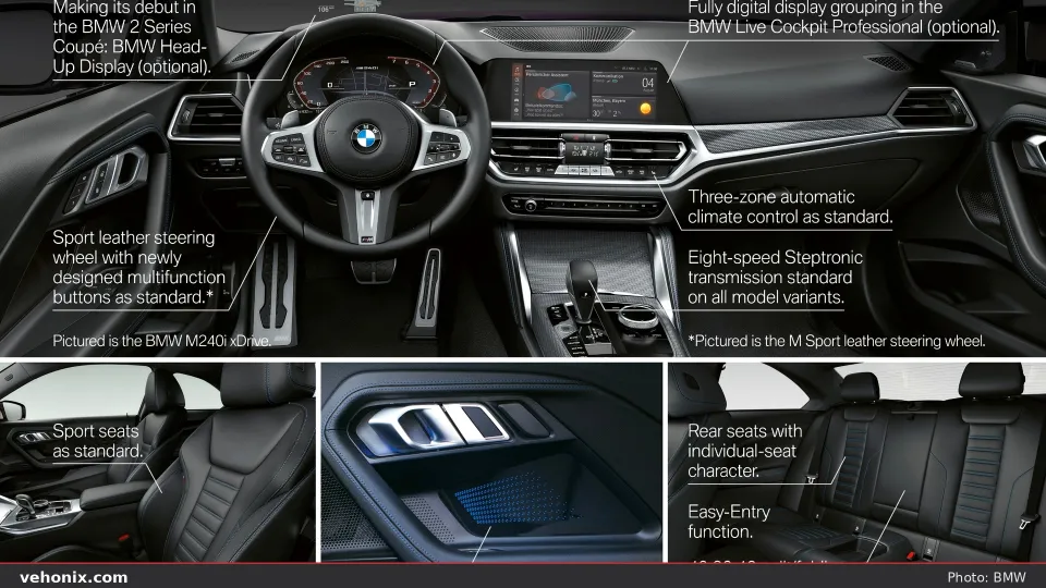 2026 BMW 230i xDrive in blue, exterior view