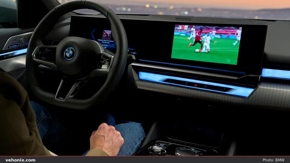 2026 BMW 530i xDrive in blue, exterior view