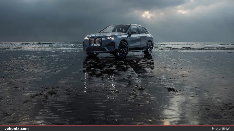 2026 BMW iX M70 in blue, exterior view
