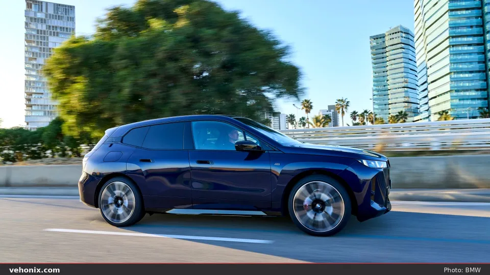 2026 BMW iX M70 in blue, exterior view