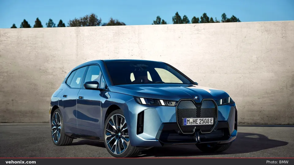 2026 BMW iX xDrive60 in blue, exterior view