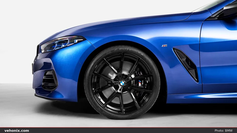 2026 BMW M850i xDrive Convertible in blue, exterior view