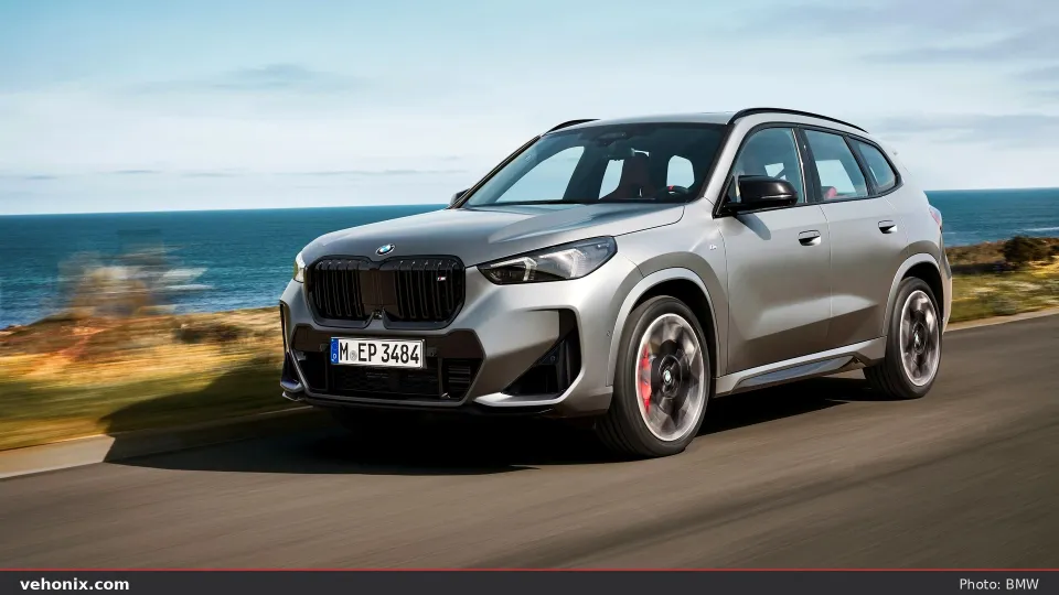2026 BMW X1 M35i xDrive in blue, exterior view