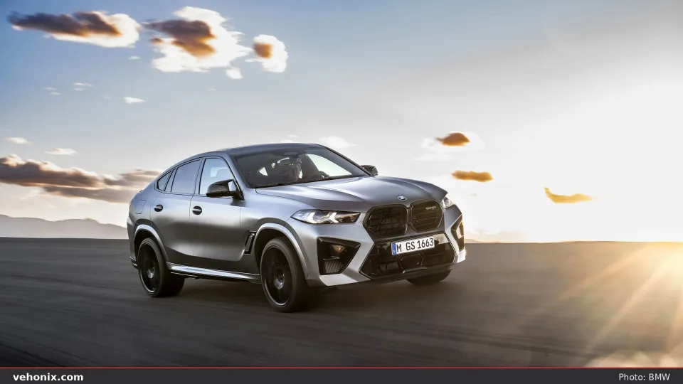 2026 BMW X6 M Competition in white, exterior view