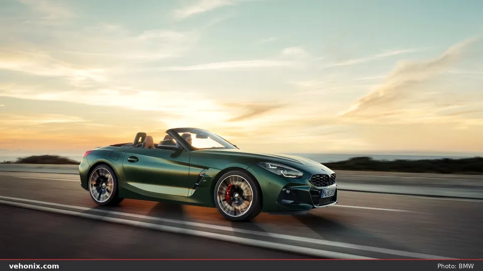 2026 BMW Z4 M40i in orange, on-location view