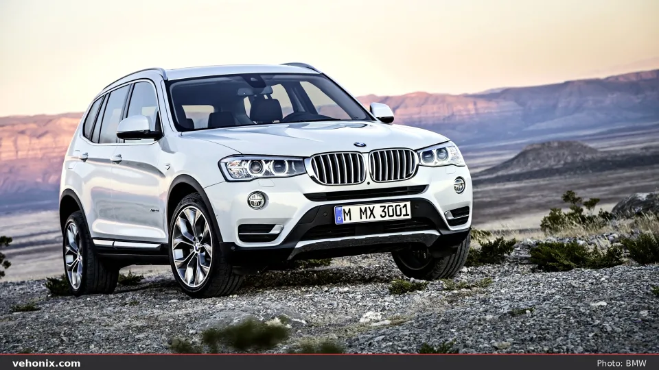 2026 BMW X3 30 xDrive in blue, exterior view