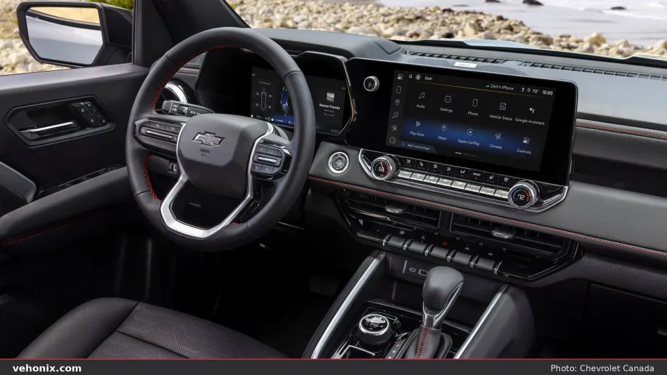 2026 Chevrolet Colorado ZR2 Bison, dashboard and steering wheel