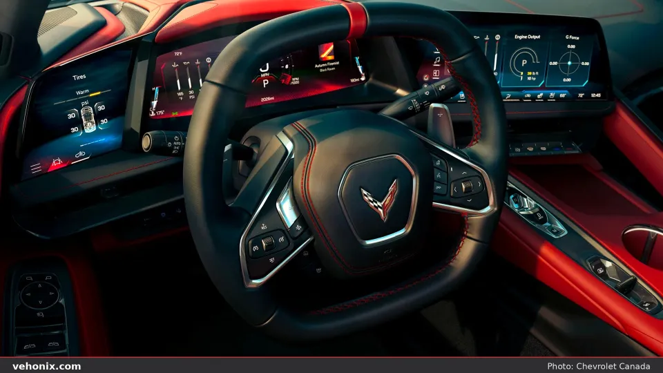 2026 Chevrolet Corvette, steering wheel and digital cluster