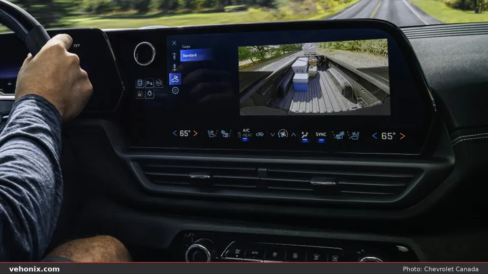 2026 Chevrolet Silverado EV LT Std, driver view of the centre touchscreen