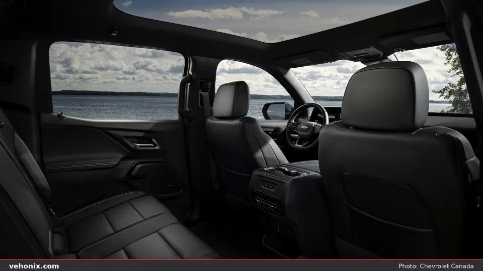 2026 Chevrolet Silverado EV WT Ext, front and rear seats