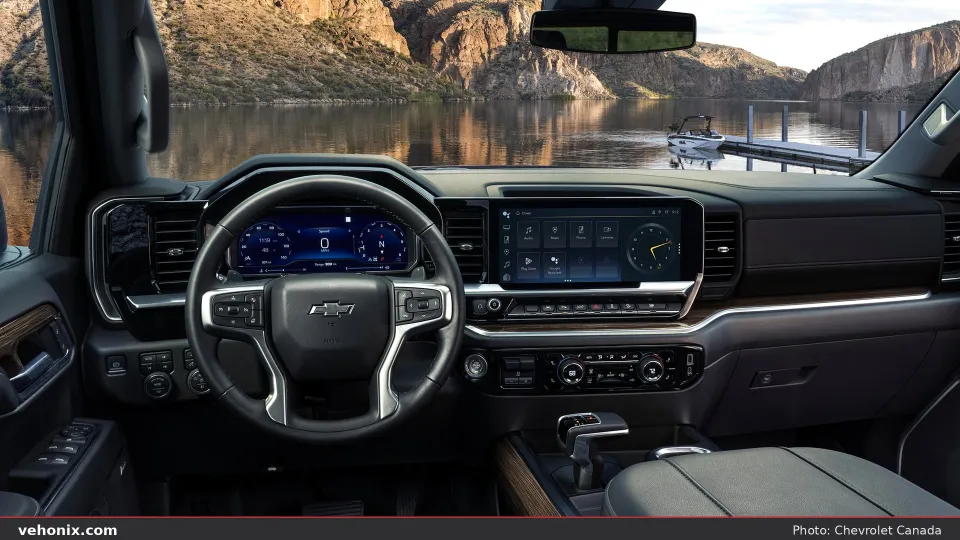 2026 Chevrolet Silverado FFV, dashboard and steering wheel