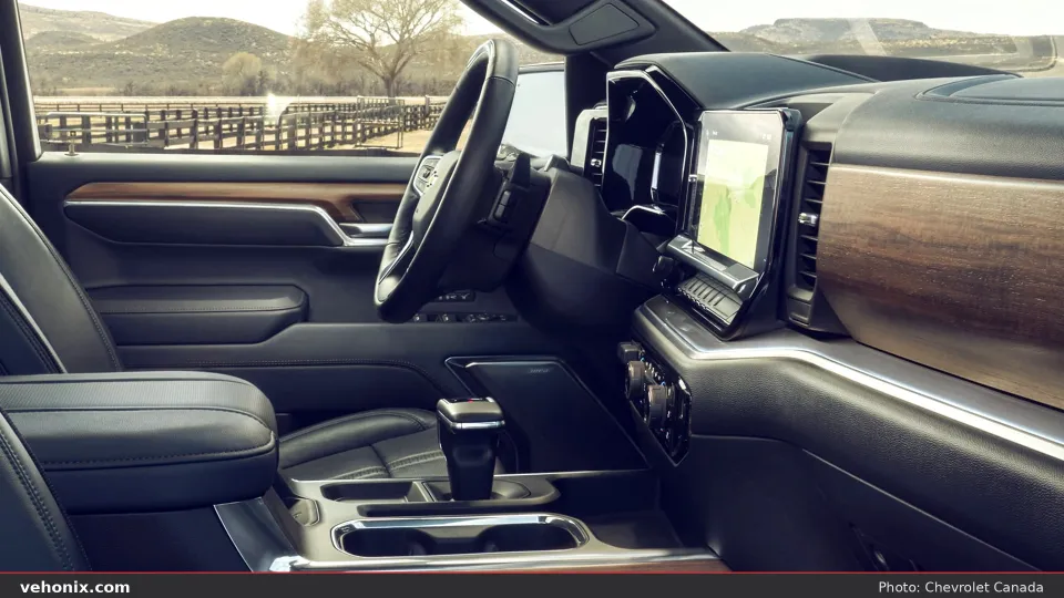 2026 Chevrolet Silverado, front seats and dashboard