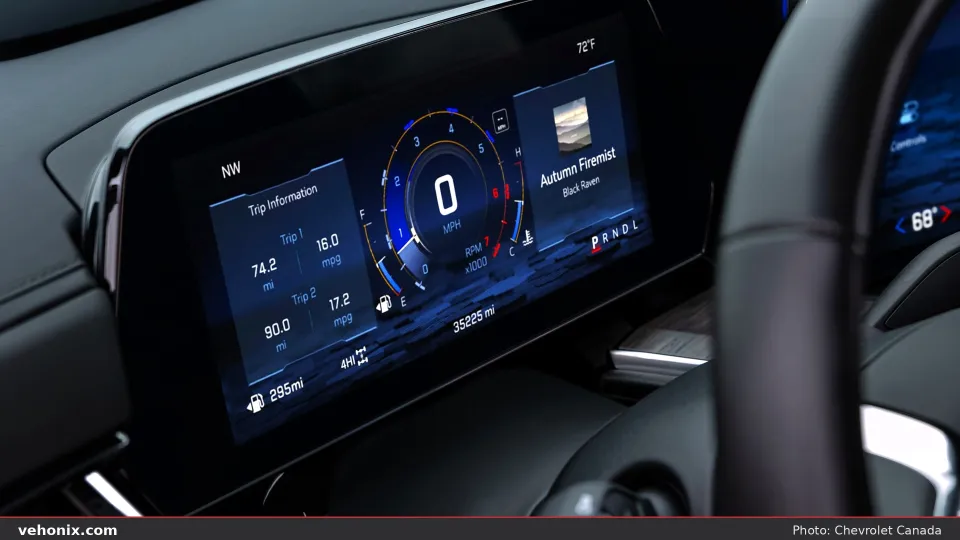 2026 Chevrolet Tahoe, digital instrument cluster
