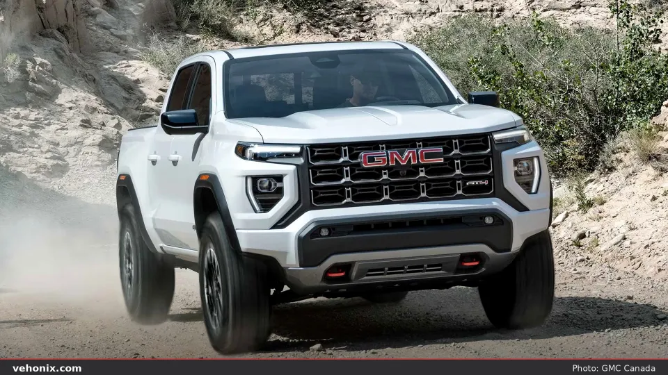 2026 GMC Canyon AT4X masthead exterior from the official AT4 page
