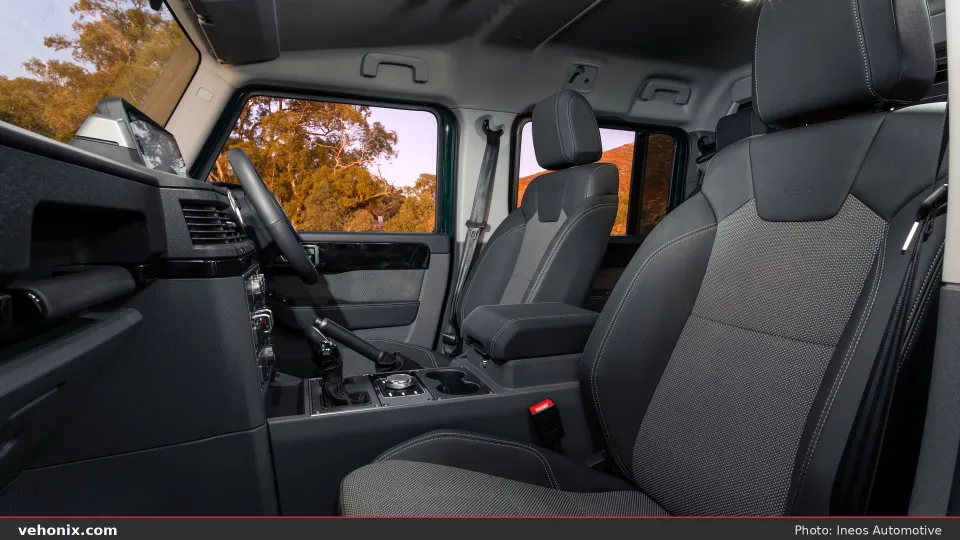 2026 Ineos Grenadier Quartermaster Black seats interior