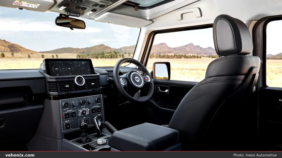 2026 Ineos Grenadier Quartermaster Fieldmaster cabin interior