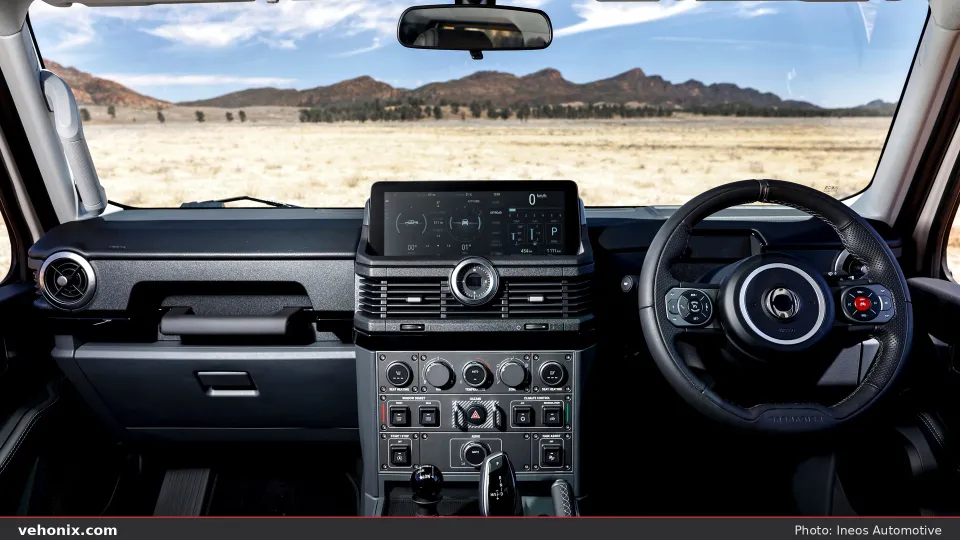 2026 Ineos Grenadier Quartermaster cockpit interior