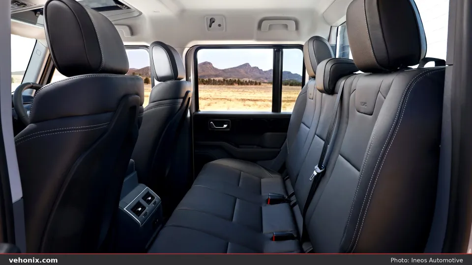 2026 Ineos Grenadier Quartermaster Trialmaster seats interior