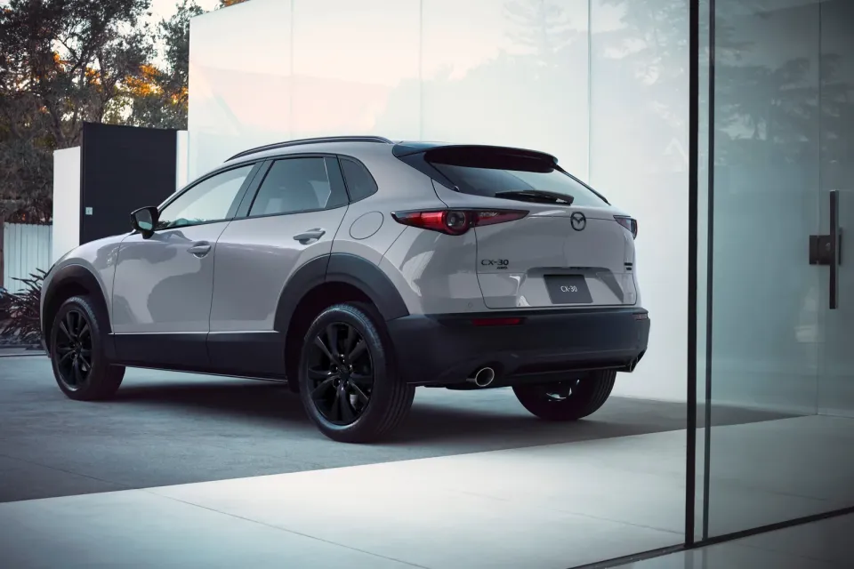 2026 Mazda CX-30 rear three-quarter view