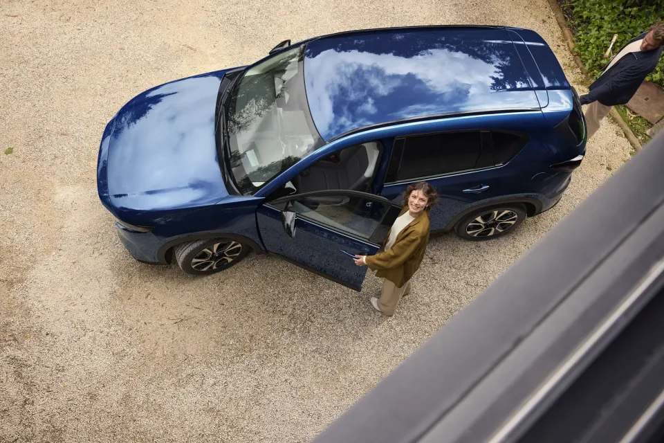 2026 Mazda CX-5 in blue seen from above