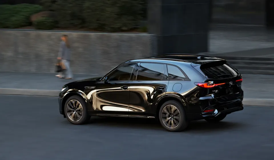 2026 Mazda CX-70 on the road, side view