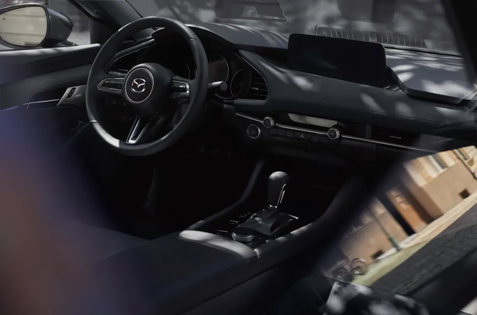 2026 Mazda3 dashboard and steering wheel