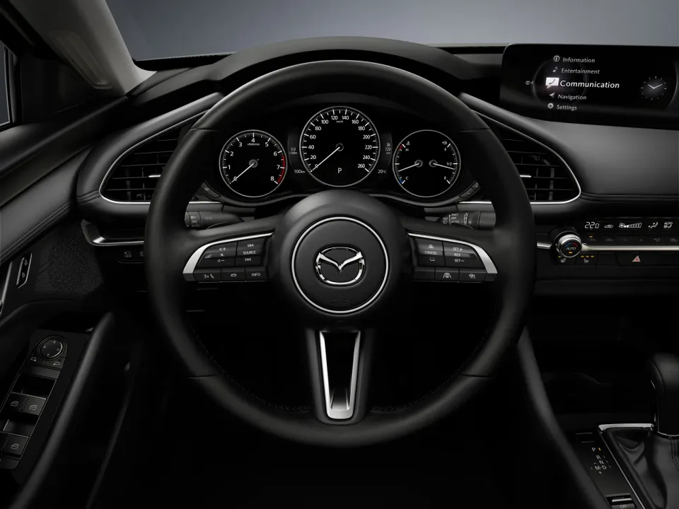 2026 Mazda3 steering wheel and instrument cluster