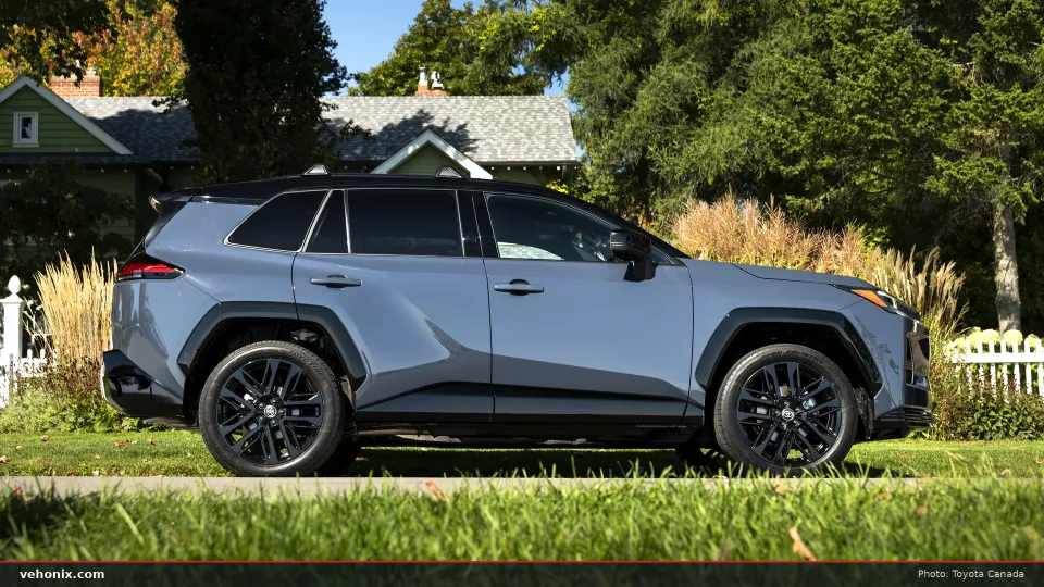 2026 Toyota RAV4 XSE with two-tone paint and 20-inch black wheels