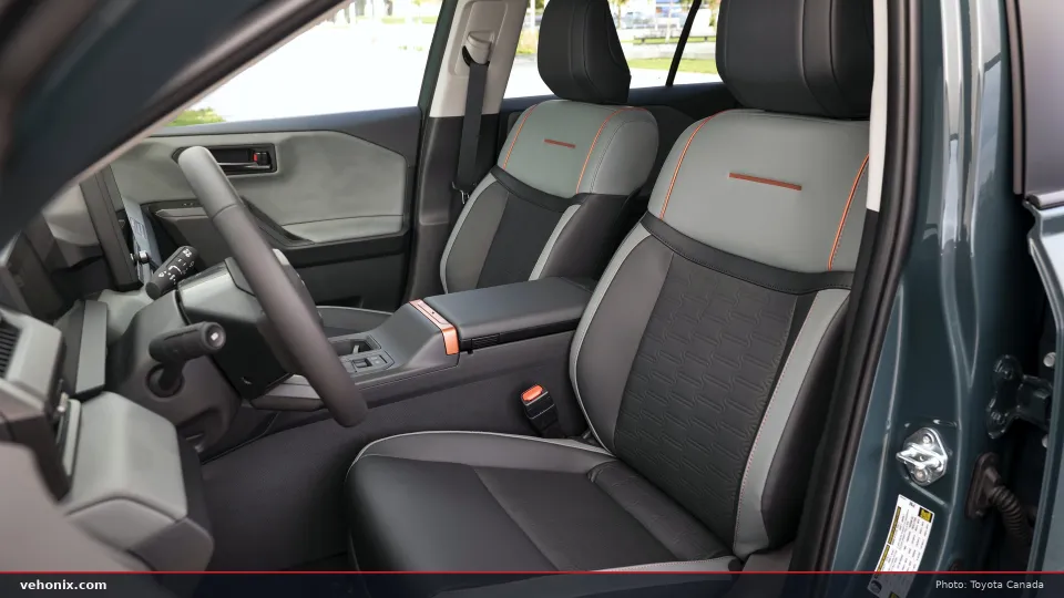 2026 Toyota RAV4 Woodland front seats with contrast stitching