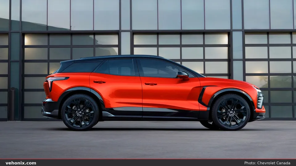 2026 Chevrolet Blazer EV SS in red, side profile
