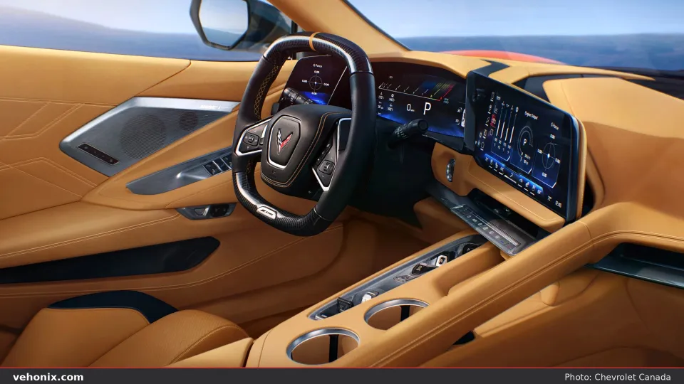 2026 Chevrolet Corvette Z06 Carbon Aero, tan cockpit and dashboard