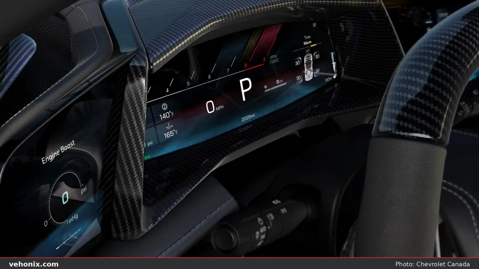 2026 Chevrolet Corvette ZR1, digital instrument cluster