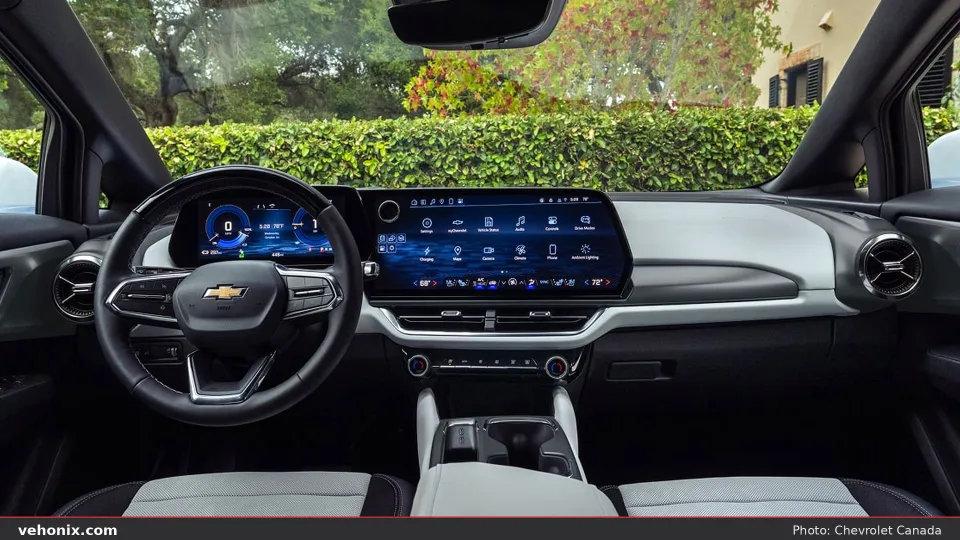 2026 Chevrolet Equinox EV, dashboard and steering wheel