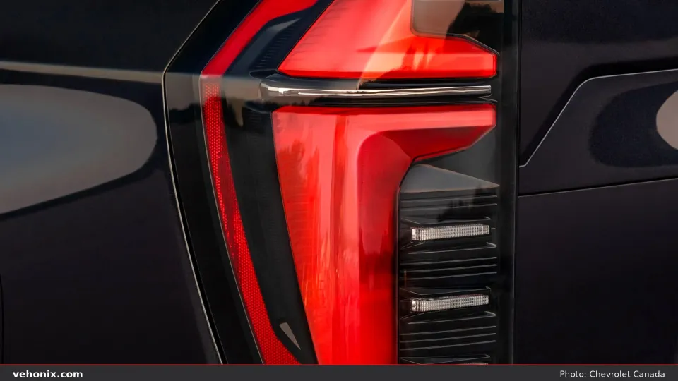 2026 Chevrolet Suburban in black, taillight detail