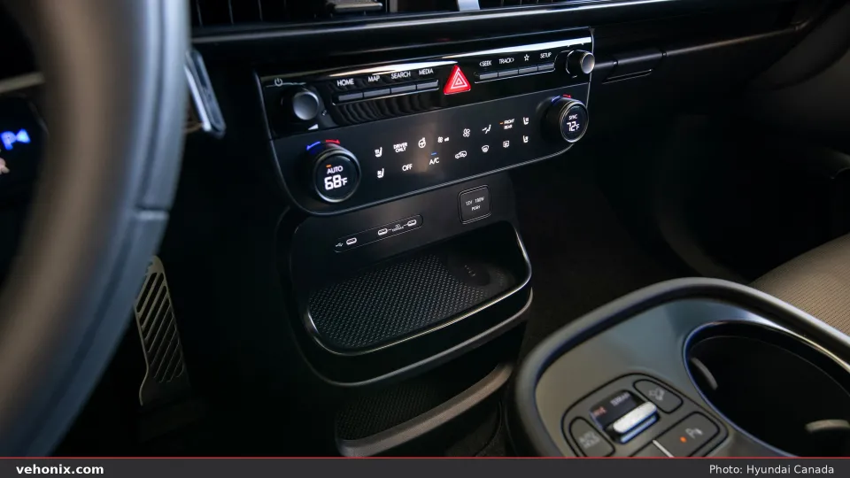 2026 Hyundai IONIQ 9 front cabin seats and centre console under a sunroof